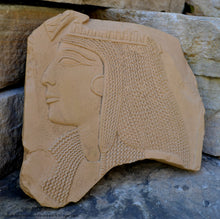 Load image into Gallery viewer, Egyptian Relief fragment head of a lady wall plaque art Sculpture 8.75&quot; www.Neo-Mfg.com Museum reproduction m18
