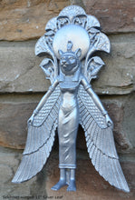 Load image into Gallery viewer, Egyptian Sekhmet winged Sculptural Wall frieze plaque relief www.Neo-Mfg.com 11&quot;
