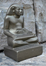 Load image into Gallery viewer, Egyptian Scribe Lay seated sitting statue Sculpture 7&quot; www.Neo-Mfg.com museum reproduction
