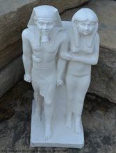 Load image into Gallery viewer, History Egyptian King Menkaura Mycerinus &amp; queen Statue Sculpture 16&quot; www.Neo-Mfg.com home decor Museum reproduction
