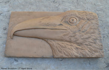 Load image into Gallery viewer, Animal Raven bird Sculptural wall relief nature carving tile plaque www.Neo-Mfg.com 17&quot;
