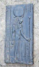 Load image into Gallery viewer, History Egyptian Sekhmet Kom Ombo Temple Sculptural wall relief www.Neo-Mfg.com 14&quot;
