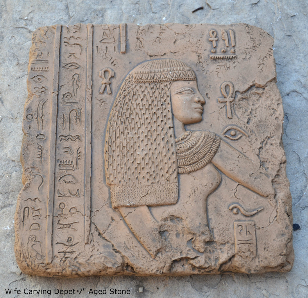 History Egyptian Depet wife Fragment Sculptural wall relief plaque www.Neo-Mfg.com 7