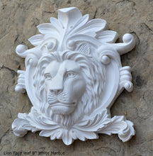 Load image into Gallery viewer, Animal Lion Face leaf plaque Fragment relief www.Neo-Mfg.com 8&quot; home decor b19
