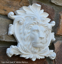 Load image into Gallery viewer, Animal Lion Face leaf plaque Fragment relief www.Neo-Mfg.com 8&quot; home decor b19
