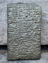 Load image into Gallery viewer, Sumerian Cuneiform tablet Medical Nippur Sculptural relief plaque www.Neo-Mfg.com 5.5&quot; Museum reproduction
