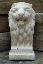 Load image into Gallery viewer, Lion Bust Crete sculpture art www.Neo-Mfg.com home decor 11&quot;
