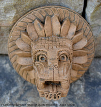 Load image into Gallery viewer, History Feathered Serpent Head of Quetzalcoaltl Aztec Maya Artifact Carved Sculpture Statue 5&quot; www.Neo-Mfg.com
