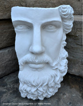 Load image into Gallery viewer, Roman Greek emperor Lucius Verus Fragment 3D Portrait Face Wall Plaque Sculpture 11&quot; www.Neo-Mfg.com Museum reproduction Marcus Aurelius
