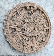 Load image into Gallery viewer, Aztec Mayan Calendar noch Artifact Carved Sculpture Statue 14&quot; www.Neo-Mfg.com
