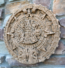 Load image into Gallery viewer, Aztec Mayan Calendar noch Artifact Carved Sculpture Statue 14&quot; www.Neo-Mfg.com
