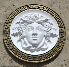 Load image into Gallery viewer, History Medusa Artifact Carved wall plaque Sculpture Statue 12&quot; www.Neo-Mfg.com high relief c6
