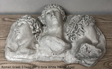 Load image into Gallery viewer, Roman Greek 3 bust Figure Sculptural Wall relief www.Neo-Mfg.com 23&quot; triple head Greco-Roman
