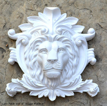 Load image into Gallery viewer, Animal Lion Face leaf plaque Fragment relief www.Neo-Mfg.com 8&quot; home decor b19
