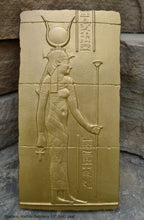 Load image into Gallery viewer, History Egyptian Goddess Hathor Dendera Sculptural wall relief www.Neo-Mfg.com 11&quot; Cow home decor art e9
