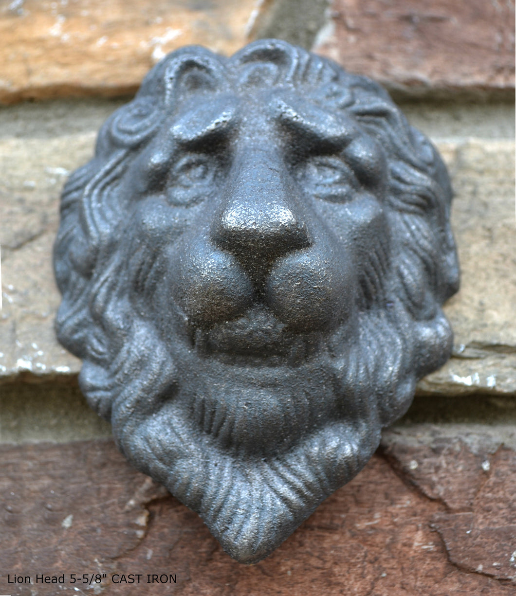 Animal LION Bust sculpture wall Plaque www.Neo-Mfg.com 5 5/8