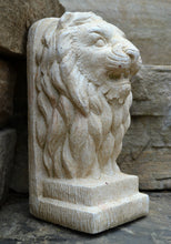 Load image into Gallery viewer, Lion Bust Crete sculpture art www.Neo-Mfg.com home decor 11&quot;
