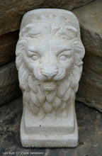 Load image into Gallery viewer, Lion Bust Crete sculpture art www.Neo-Mfg.com home decor 11&quot;
