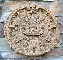 Load image into Gallery viewer, Aztec Mayan Calendar noch Artifact Carved Sculpture Statue 14&quot; www.Neo-Mfg.com
