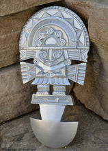 Load image into Gallery viewer, History Peru Inca Mesoamerican El Tumi Axe Sculptural wall relief plaque 10&quot; www.Neo-Mfg.com j2
