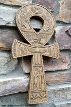 Load image into Gallery viewer, History Egyptian Ankh Life hieroglyph Sculptural wall relief www.Neo-Mfg.com 16&quot;
