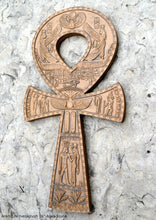 Load image into Gallery viewer, History Egyptian Ankh Life hieroglyph Sculptural wall relief www.Neo-Mfg.com 16&quot;
