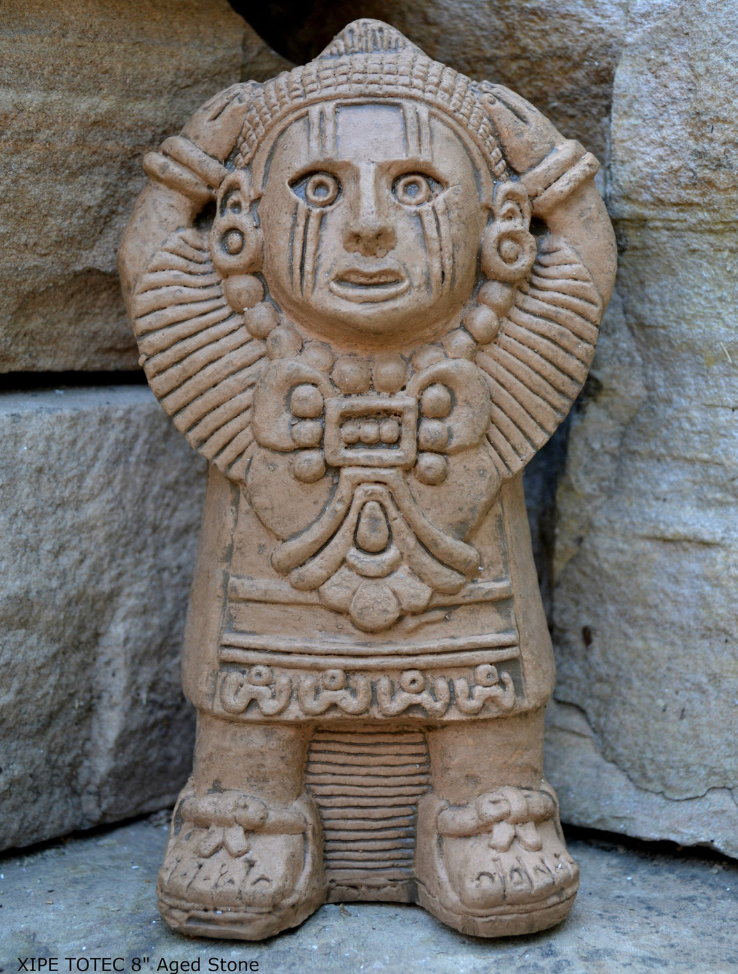 History Aztec Maya Mesoamerica Zapotec Xipe Totec Deity Sculpture Statue wall plaque www.Neo-Mfg.com 8