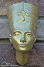 Load image into Gallery viewer, History Egyptian Nefertiti bust Fragment Sculptural wall relief plaque www.Neo-Mfg.com 7.5&quot;
