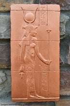 Load image into Gallery viewer, History Egyptian Goddess Hathor Dendera Sculptural wall relief www.Neo-Mfg.com 11&quot; Cow home decor art e9
