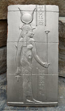 Load image into Gallery viewer, History Egyptian Goddess Hathor Dendera Sculptural wall relief www.Neo-Mfg.com 11&quot; Cow home decor art e9
