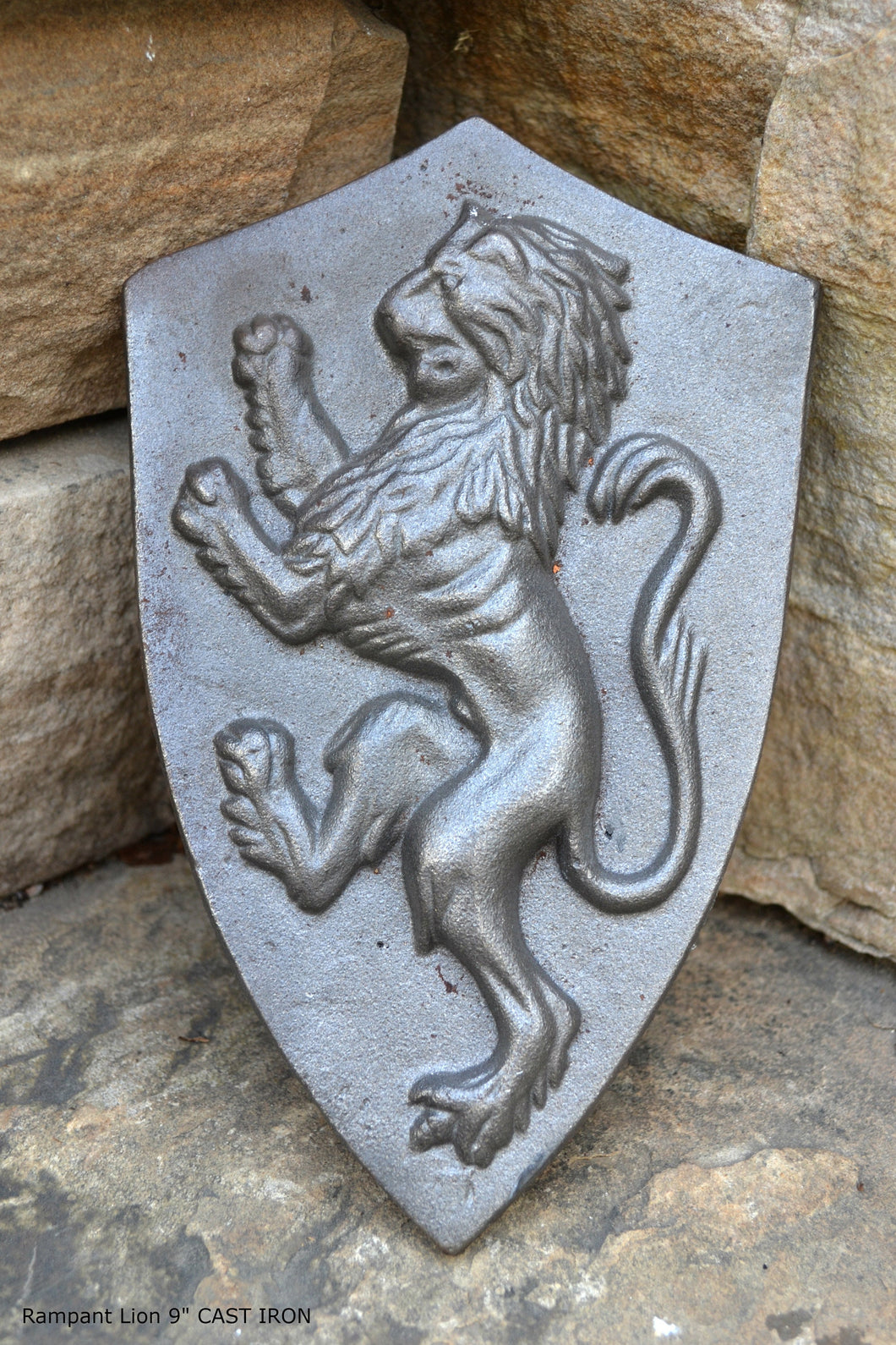 Animal LION Rampant sculpture wall frieze 9