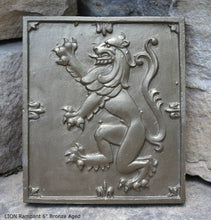 Load image into Gallery viewer, Animal LION Rampant Lowenbrau sculpture wall Plaque www.Neo-Mfg.com 6&quot;
