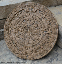 Load image into Gallery viewer, History MAYAN AZTEC CALENDAR Sculptural wall relief plaque 17&quot; www.Neo-Mfg.com
