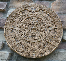 Load image into Gallery viewer, History MAYAN AZTEC CALENDAR Sculptural wall relief plaque 17&quot; www.Neo-Mfg.com
