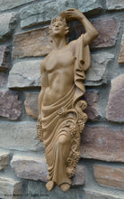 Load image into Gallery viewer, Roman Greek Wine Bearer Figure Sculptural Wall relief www.Neo-Mfg.com 18&quot; tall
