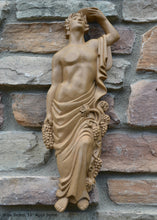 Load image into Gallery viewer, Roman Greek Wine Bearer Figure Sculptural Wall relief www.Neo-Mfg.com 18&quot; tall
