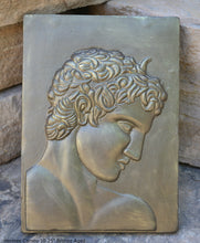 Load image into Gallery viewer, Roman Greek Hermes Cameo Sculptural wall relief plaque www.Neo-Mfg.com 10.25&quot; home decor d21
