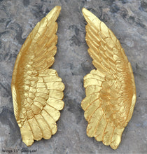 Load image into Gallery viewer, Angel Wings Aged wall sculpture statue plaque www.Neo-Mfg.com 11&quot; p6
