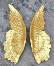 Load image into Gallery viewer, Angel Wings Aged wall sculpture statue plaque www.Neo-Mfg.com 11&quot; p6
