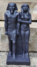 Load image into Gallery viewer, History Egyptian King Menkaura Mycerinus &amp; queen Statue Sculpture 16&quot; www.Neo-Mfg.com home decor Museum reproduction
