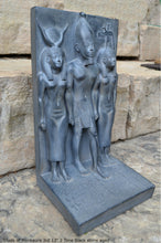 Load image into Gallery viewer, Egyptian Triads of Menkaure mycerinus 3rd Sculpture statue museum reproduction art 13&quot; www.Neo-Mfg.com home decor Museum Reproduction
