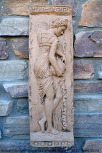 Load image into Gallery viewer, Roman Greek Carved nymph Fountain of Innocents Danaides of Argos Bowl Figure Sculptural Wall frieze plaque relief www.Neo-Mfg.com 22&quot;
