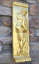 Load image into Gallery viewer, Roman Greek Carved nymph Fountain of Innocents Danaides of Argos Bowl Figure Sculptural Wall frieze plaque relief www.Neo-Mfg.com 22&quot;
