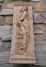 Load image into Gallery viewer, Roman Greek Carved nymph Fountain of Innocents Danaides of Argos Water Figure Sculptural Wall frieze plaque relief www.Neo-Mfg.com 22&quot;
