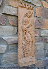 Load image into Gallery viewer, Roman Greek Carved nymph Fountain of Innocents Danaides of Argos Water Figure Sculptural Wall frieze plaque relief www.Neo-Mfg.com 22&quot;
