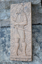 Load image into Gallery viewer, Assyrian Lachishitic archer Soldier Persian Persepolis Relief art Wall Sculpture 12&quot; www.Neo-Mfg.com e14
