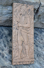 Load image into Gallery viewer, Assyrian Lachishitic archer Soldier Persian Persepolis Relief art Wall Sculpture 12&quot; www.Neo-Mfg.com e14
