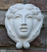 Load image into Gallery viewer, Roman Greek Medusa bust Sculptural wall relief plaque www.Neo-Mfg.com 8.25&quot;
