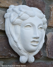 Load image into Gallery viewer, Roman Greek Medusa bust Sculptural wall relief plaque www.Neo-Mfg.com 8.25&quot;
