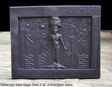 Load image into Gallery viewer, History Egyptian Metternich Stele Magic Stela Sculptural wall relief www.Neo-Mfg.com 8.25&quot; g11
